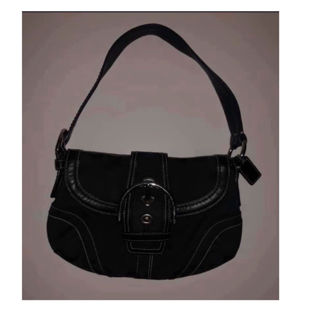 Black Coach Shoulder purse